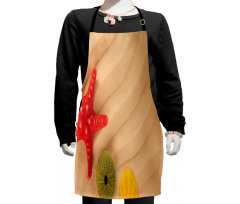 Exotic Caribbean Beach Kids Apron