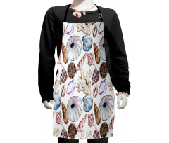 Seashell Coral Reef Kids Apron