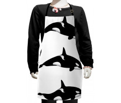 Orca Killer Whales Kids Apron