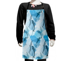 Underwater Fish Pattern Kids Apron