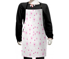 Pattern with Flowers Kids Apron