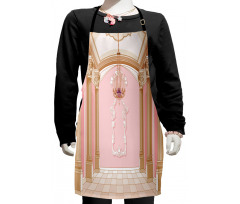 Chandelier Ceiling Castle Kids Apron