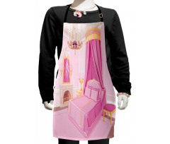 Princess Bedroom Interior Kids Apron