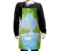 Rainbow Butterflies Kids Apron