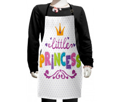 Little Princess Words Kids Apron