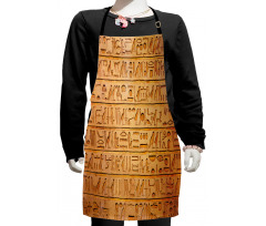 Hieroglyphs Composition Kids Apron