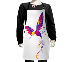 Feather Hummingbird Kids Apron