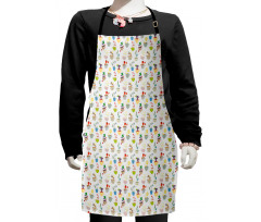 Various Cups and Fruits Kids Apron