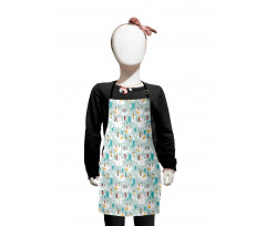 Christmas People Outside Kids Apron