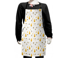 Flying Bugs Hearts Beehives Kids Apron