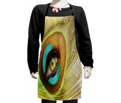 Peacock Feather Eye Kids Apron