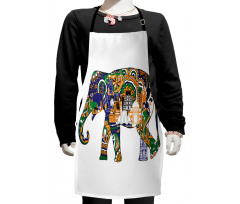 Elephant Asian Symbol Kids Apron