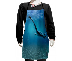 Aquatic Dinosaur Kids Apron