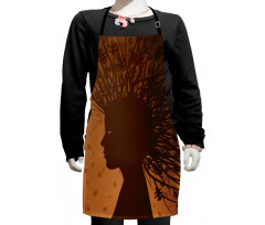 Autumnal Elements Hair Kids Apron