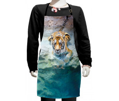 Bengal Tiger in Wild Kids Apron