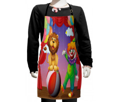 Lion Clown Performance Kids Apron