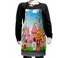 Carnival Many Rides Kids Apron