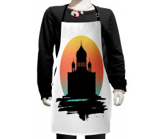 Slavic Architecture Art Kids Apron