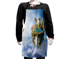 Dragon Castle Tower Kids Apron