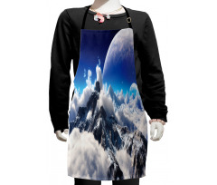 Snow Capped Mountain Kids Apron