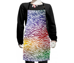 Abstract Zebra Skin Kids Apron