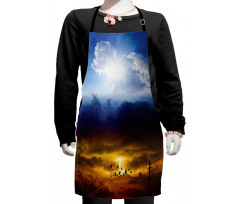 Sun Stormy Sky Heaven Kids Apron