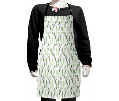 Tea Leaves Faded Colors Kids Apron