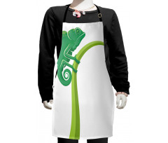 Exotic Grumpy Lizard Kids Apron