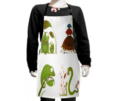 Snake Frog Ninja Reptile Kids Apron