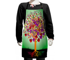 Magic Love Tree Heart Kids Apron