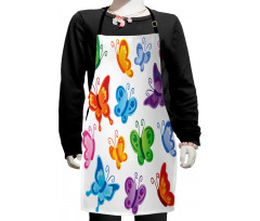 Colorful Ornate Wings Kids Apron