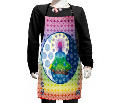 Meditation Theme Zen Art Kids Apron