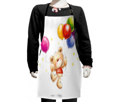 Teddy Bear with Baloon Kids Apron