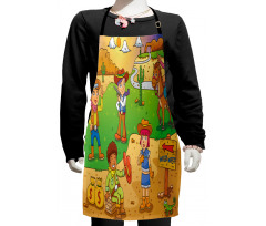 Wild West Cowboy Kids Kids Apron