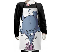 Rabbit Mascot Animal Kids Apron