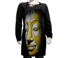 Old Ancient Gothic Statue Kids Apron