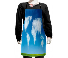 Colored Clouds in Sky Kids Apron