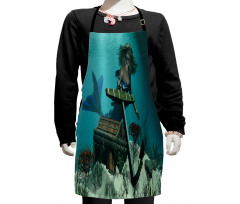 Ocean Mythical Pirate Kids Apron