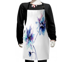 Retro Flowers Kids Apron