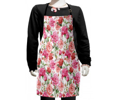 Peonies and Roses Kids Apron
