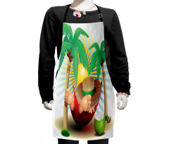 Exotic Summer Paradise Kids Apron