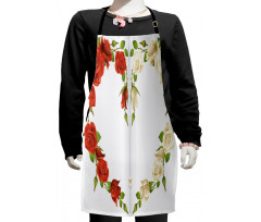 Heart Bouquet Romantic Kids Apron