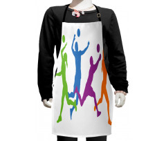 Man and Woman Playing Kids Apron