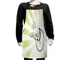 Girl Hitting the Ball Kids Apron