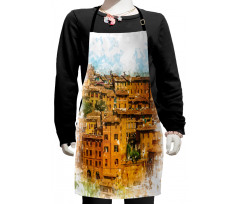 Historic Italian Town Kids Apron