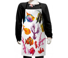 Tropic Life Seaweed Coral Kids Apron