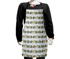 Geometric Modern Architecture Kids Apron