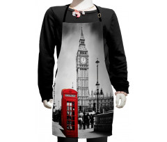 Telephone Booth Big Ben Kids Apron