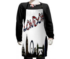 London Tower Cartoon Kids Apron