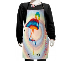 Rainbow Colored Birds Kids Apron